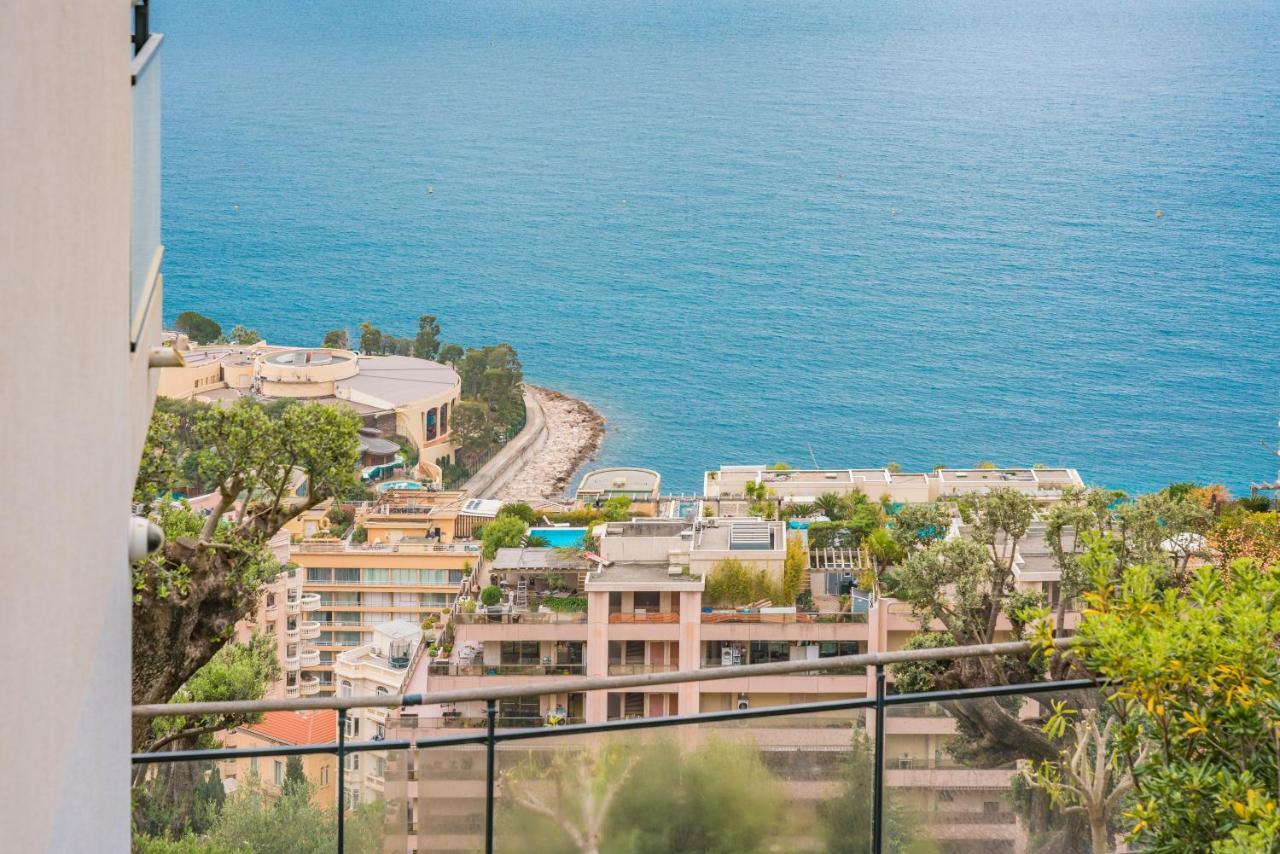 Ferienwohnung Frontiere Monaco, Terrasse Vue Mer, Tour Odeon - Ap Beausoleil Exterior foto